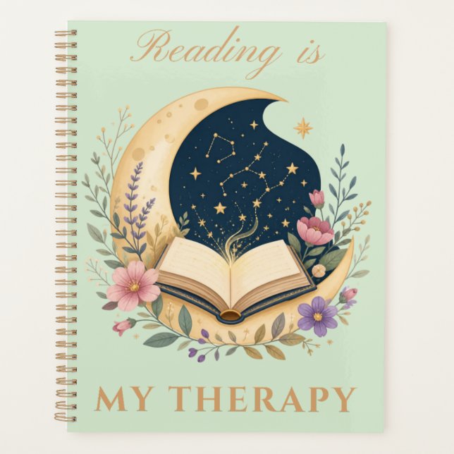Agenda Ler é Minha Terapia Lua Celestial (Frente)