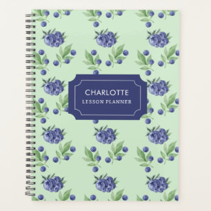 Agenda Lição de professor de fruta de Amoreira Azul de Co