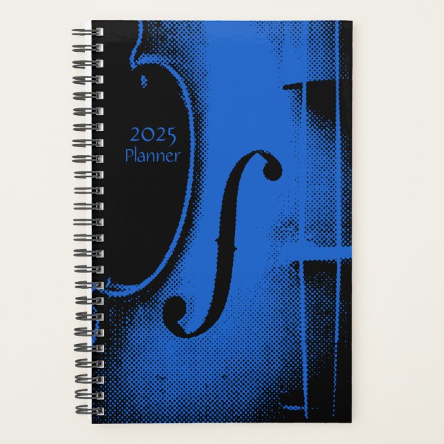 Agenda Lição Musical Violin Blue Fiddle (Frente)