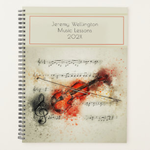 Agenda Lições de Professores de Música Anualmente Violino