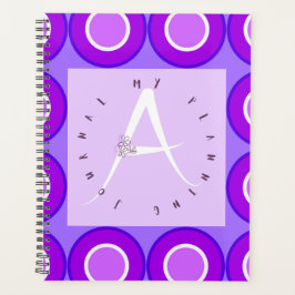 Agenda Lilac - Letra A Circular