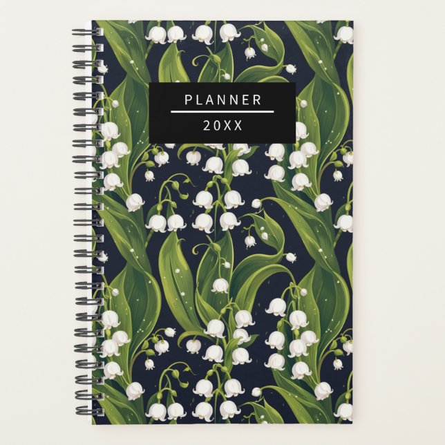 Agenda Lily Elegante do Planador Floral do Vale (Frente)