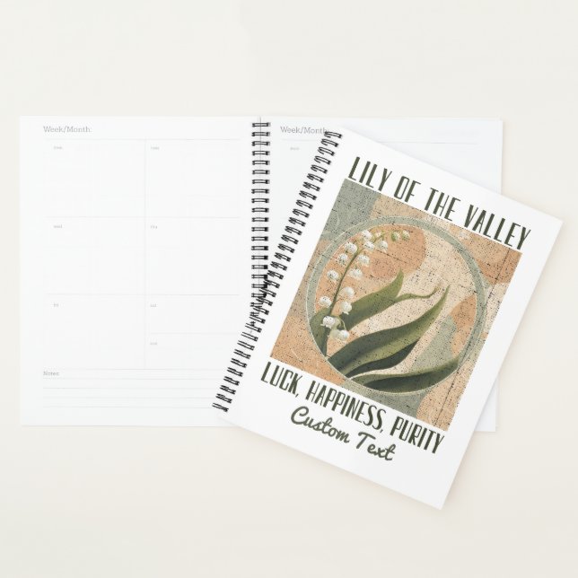 Agenda Lily Retro do Vale do Mês do Nascimento (Exibição)