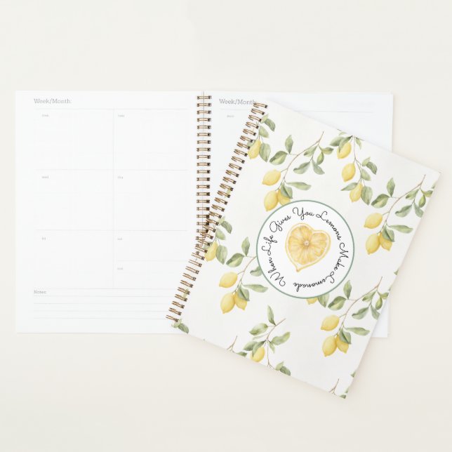 Agenda Limões Amarelos Frutas Limonada (Exibição)