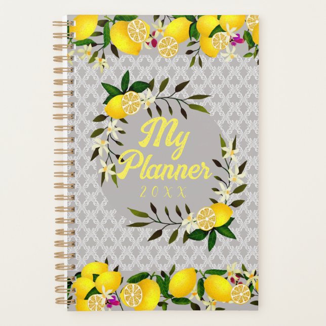 Agenda Limon Days Motif Cinza (Frente)
