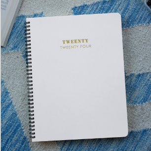 Agenda Limpar Script Branco e Dourado 2024 Pessoal semana