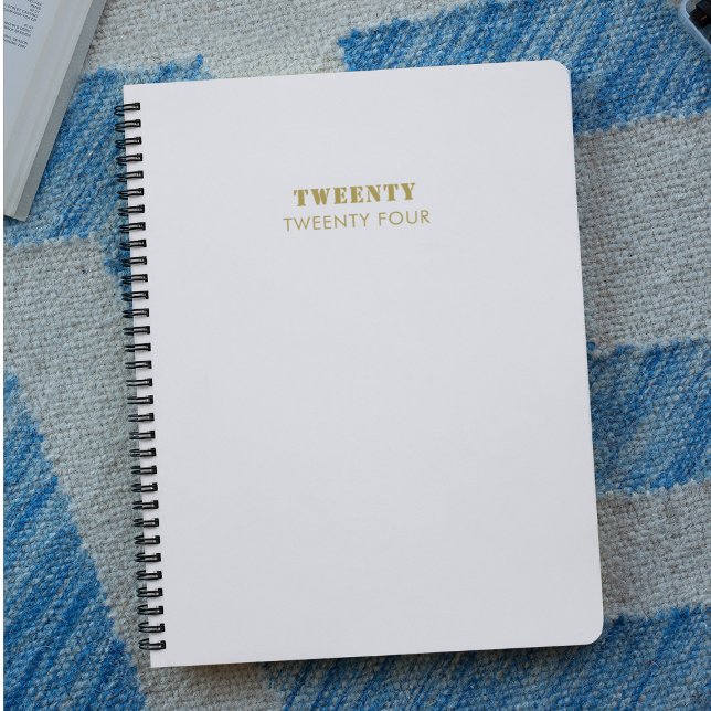 Agenda Limpar Script Branco e Dourado 2024 Pessoal semana (Criador carregado)
