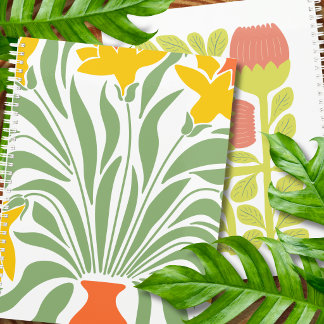 Agenda Linda aquarela para amantes de botânica Chic amare