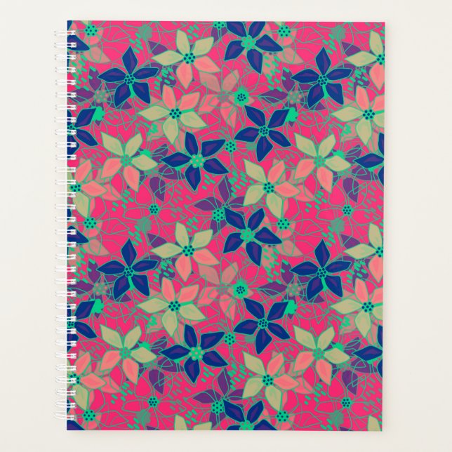 Agenda Lindas cores brilhantes flores prin floral de verã (Frente)