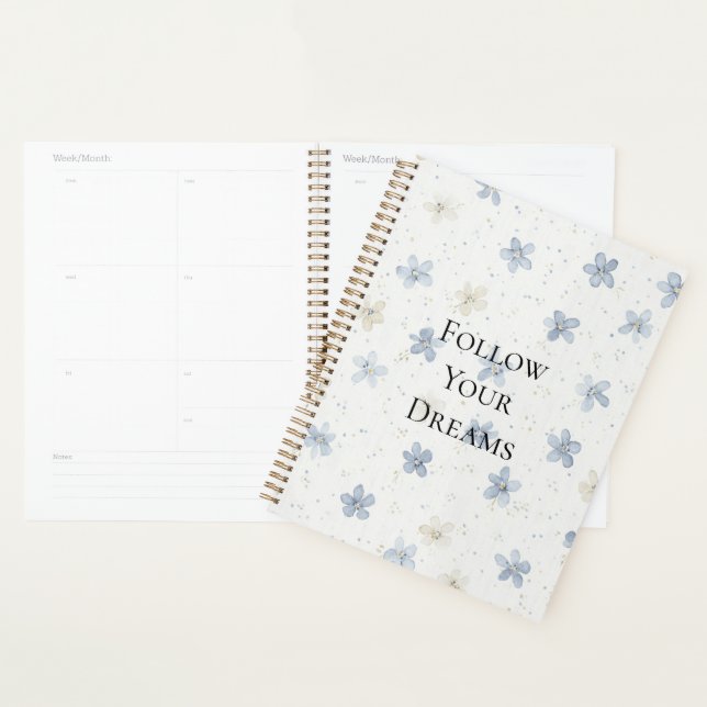 Agenda Lindas Flores Azuis (Exibição)