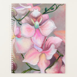 Agenda Lindas Flores Orquídeas Rosa - Pintura Original