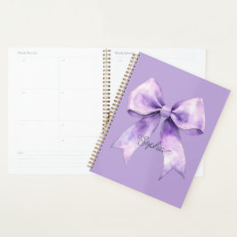 Agenda Lindo Arco Roxo Nome Personalizado