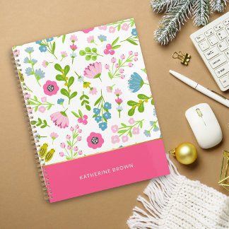 Agenda Lindo Rosa Estiloso Floral Feminino 2026