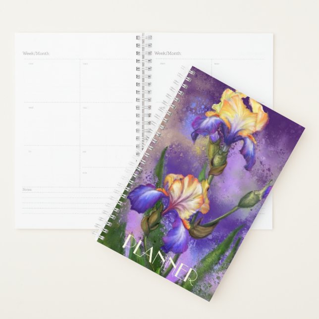 Agenda Lindos Irises Planner (Exibição)