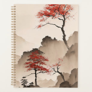 Agenda Linha Costeira Japonesa Minimalista
