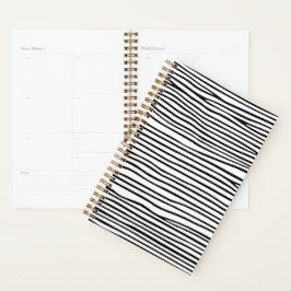 Agenda Linhas horizontais abstratas_preto