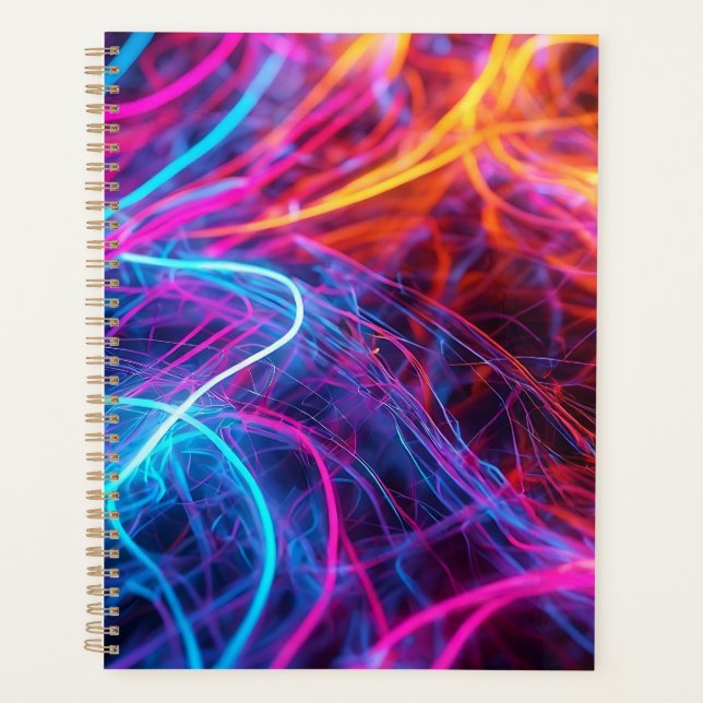 Agenda Linhas Neon (Frente)
