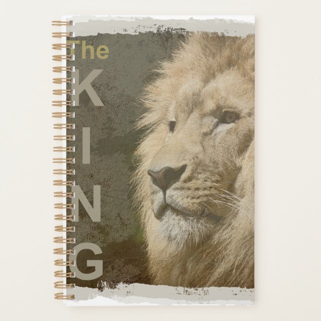 Agenda Lion Head Pop Art The King Picture Modelo (Frente)