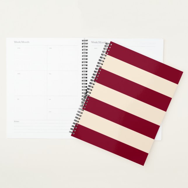 Agenda Listras Burgundy (Exibição)