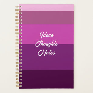 Agenda Listras de Bloqueio de Cor Pastel Rosa-Rosa-Lavand
