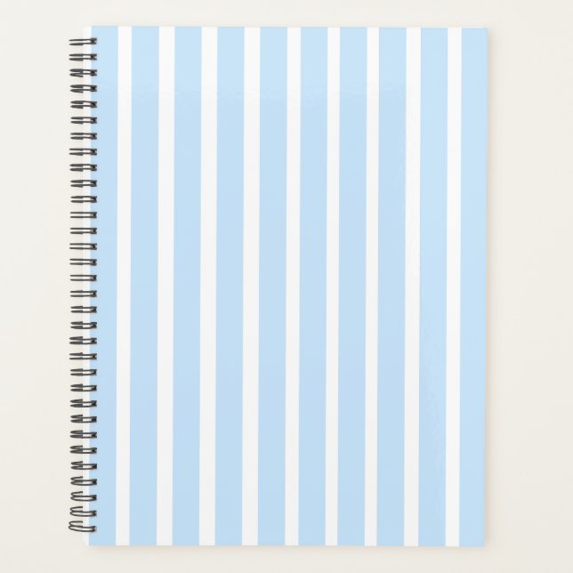 Agenda Listras Finas Azul Claro (Frente)