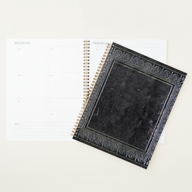 Agenda Livro Antigo Preto Caído (Exibição)