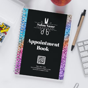 Agenda Livro de Agendamentos de Estilista de Cabelo Brilh