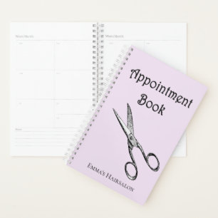 Agenda Livro de Compromissos de Hairsalon das Tesouras Re