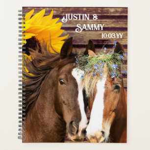 Agenda Livro de Convidados para Casamentos de Girassol de
