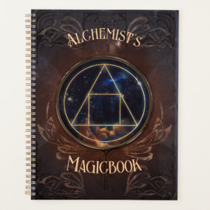 Agenda Livro de magia do alquimista fantasia medieval vin