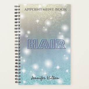 Agenda Livro de marcação do cabelo brilho ombre