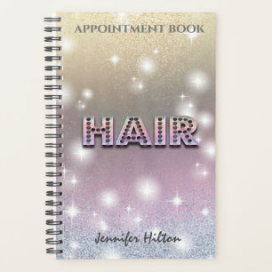 Agenda Livro de marcação do cabelo brilho ombre