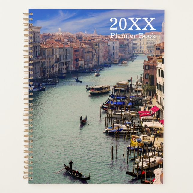 Agenda Livro de Planeamento Temático de Veneza Não Datado (Frente)