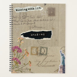 Agenda livro de vida de vintage