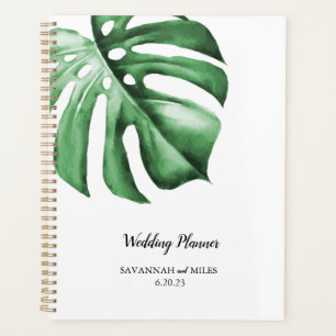Agenda Livro do Planeador de Casamento/Evento de Folha Ve