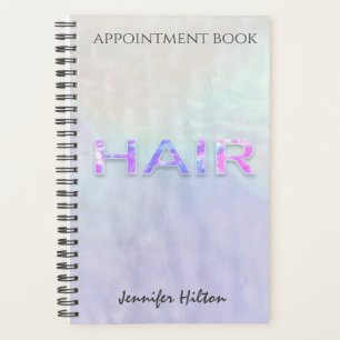 Agenda Livro holográfico da pérola iridescente