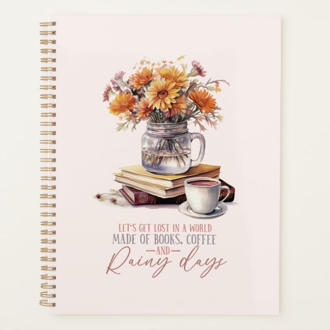 Agenda Livros, Café e Dias de Chuva (Frente)