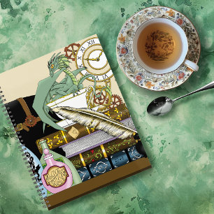 Agenda Livros de Poções de Dragões Steampunk