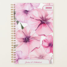 Logo Personalizado Floral Rosa Aquarela Bonito