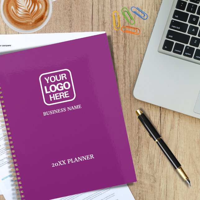 Agenda Logotipo branco do Magenta Modern Professional (Criador carregado)