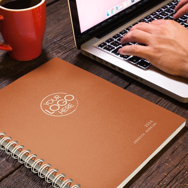 Agenda Logotipo Clássico Escuro Pumpkin Laranja Moderno S (Criador carregado)