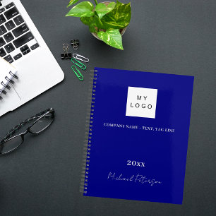 Agenda Logotipo comercial de nome em azul marinho 2027