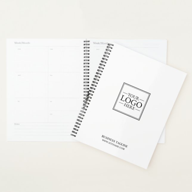 Agenda Logotipo comercial personalizado com texto persona (Exibição)