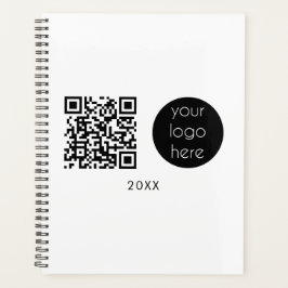 Agenda Logotipo comercial profissional Código QR e texto
