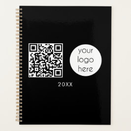 Agenda Logotipo comercial profissional Código QR e texto