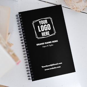 Agenda Logotipo da empresa com marca Promocional preto