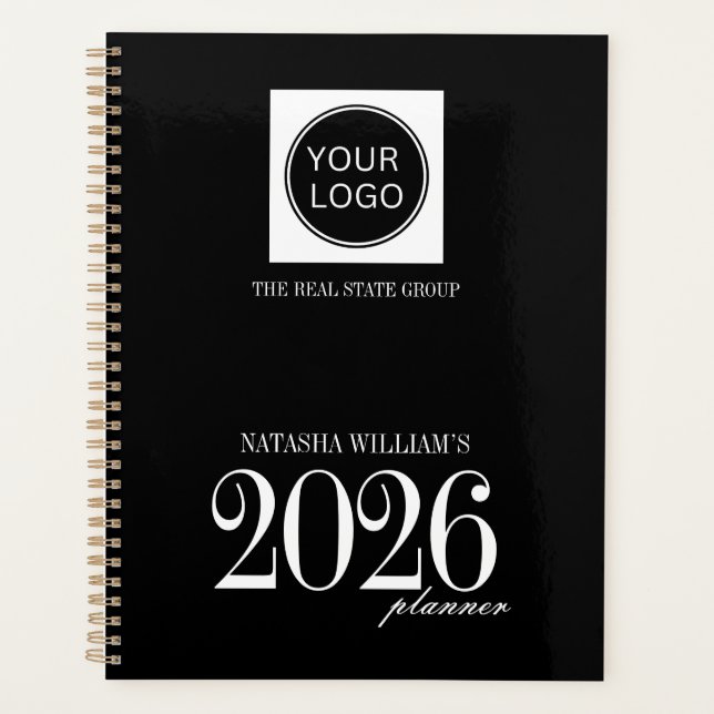 Agenda Logotipo da empresa personalizado 2026 (Frente)