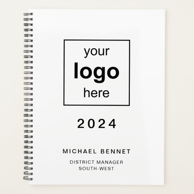 Agenda Logotipo de Negócios Moderno 2024  (Frente)