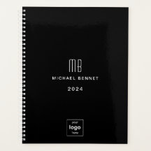 Logotipo de Negócios Preto Moderno 2024 