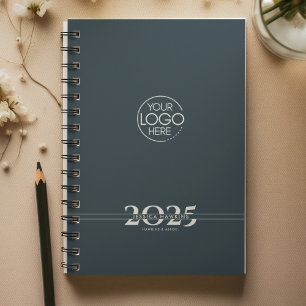 Agenda Logotipo de texto sobreposto azul do marinho seman